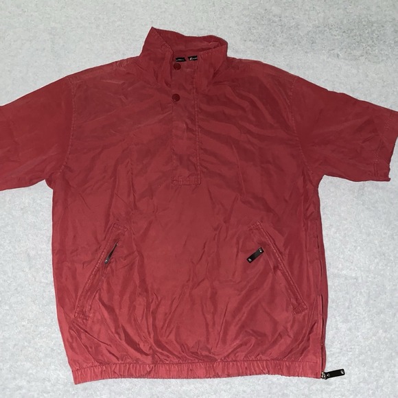 Other - Vtg Firethorn F-Tech Windbreaker Men's S Red Short Sleeve Pullover 90s Y2K Golf